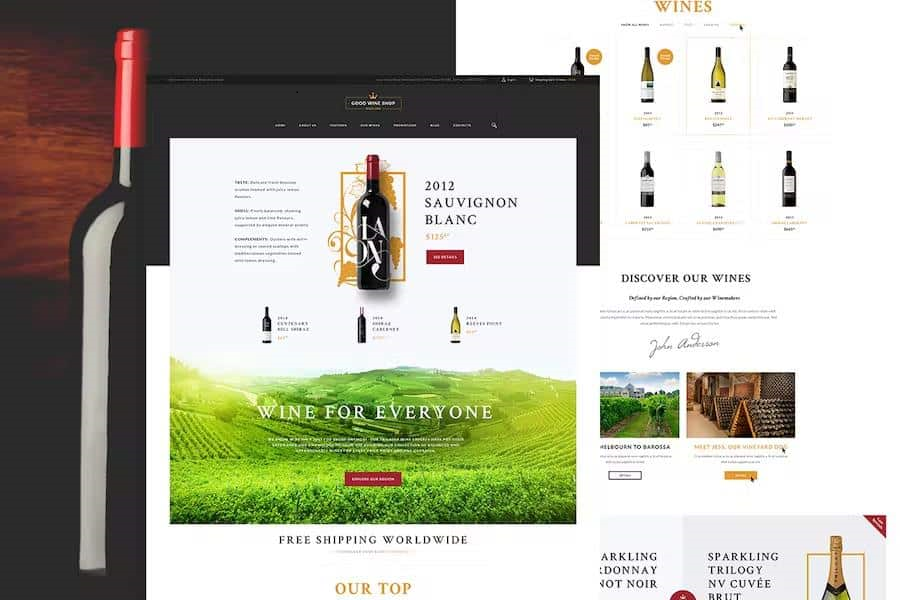 GOOD WINE – VINEYARD & WINERY SHOP WORDPRESS THEME